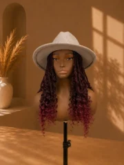 Grey Fedora – Boho Braids 16–18"