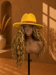 Butter Cream Fedora – Loose Deep Boho Braids 20"