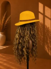Butter Cream Fedora – Loose Deep Boho Braids 20" - Image 3
