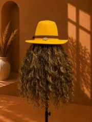 Butter Cream Fedora – Loose Deep Boho Braids 20" - Image 2