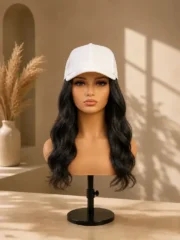 White Glitter Snapback – Body Wave 16–18"