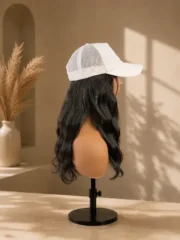 White Glitter Snapback – Body Wave 16–18" - Image 2